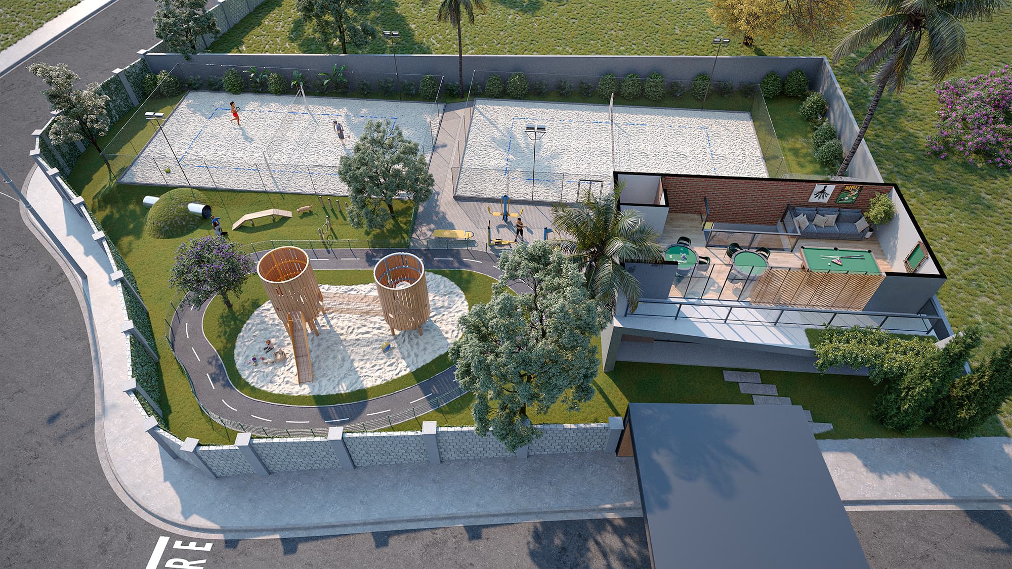 Área de lazer noturna - Reserva Arvoredo